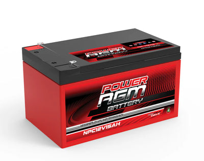 POWER AGM 12 VOLT AGM CYCLIC Battery NPC12V15AH