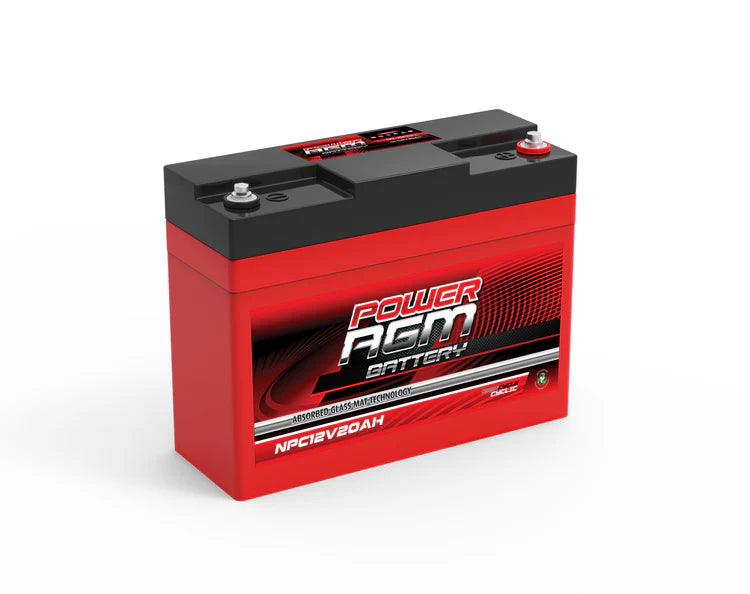 POWER AGM 12 VOLT AGM CYCLIC Battery NPC12V20AH