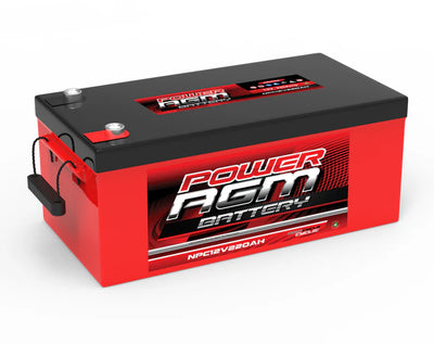 POWER AGM 12 VOLT AGM CYCLIC Battery NPC12V220AH