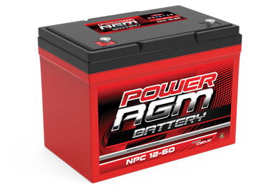 POWER AGM 12 VOLT AGM CYCLIC Battery NPC12V60AH