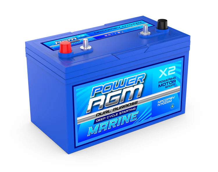 DUAL PURPOSE AGM MARINE SERIES Battery NPCDP12VN70ZZM 110AH 800CCA