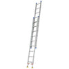 Indalex 18 Steps 180kg Rated Durable Heavy Duty Industrial Aluminium Extension Ladder With Swivel Feet