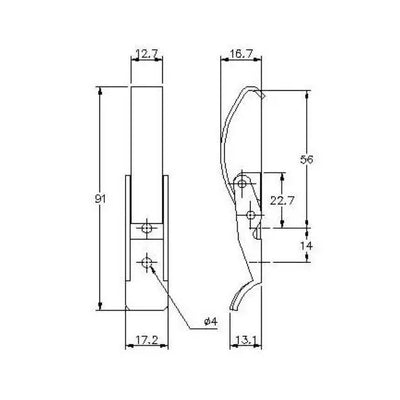 Spring Claw Toggle Latch - Stainless