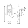 Non-Adjustable Latch - 550 Strength (kg) - Stainless