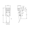 Spring Claw Latch - Stainless - 80 Strength (kg)