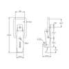 Non-Adjustable Padlockable Latch - 550 Strength (kg) - Stainless