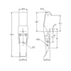 Non-Adjustable Latch - 200 Strength (kg) - Mild Steel