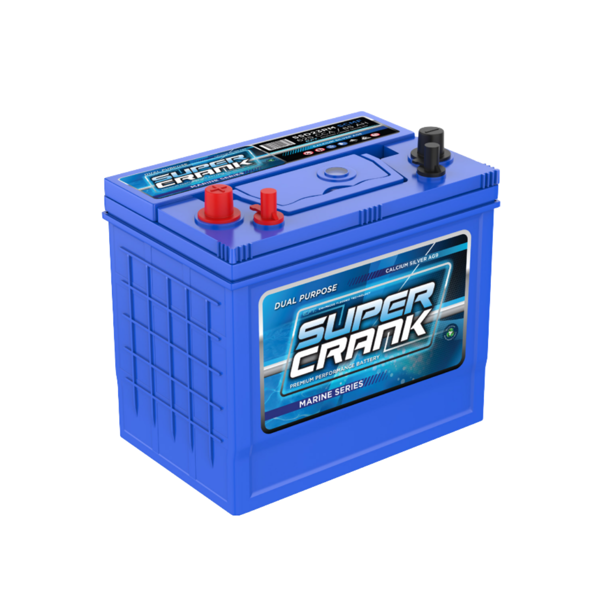 Marine Deep Cycle Starting Battery 55D22RMSCMF 625CCA 65AH