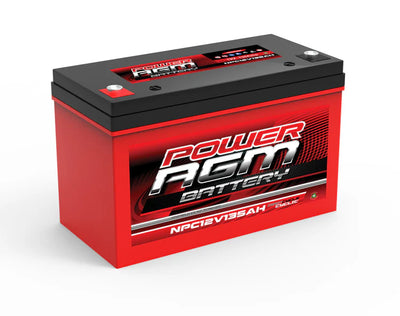 POWER AGM 12 VOLT AGM CYCLIC Battery NPC12V135AH