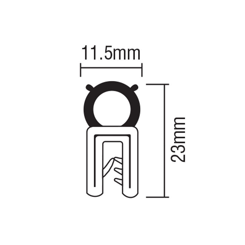 Pinchweld Rubber - Grip Range 0.5 - 4.0mm - 50m Roll 50