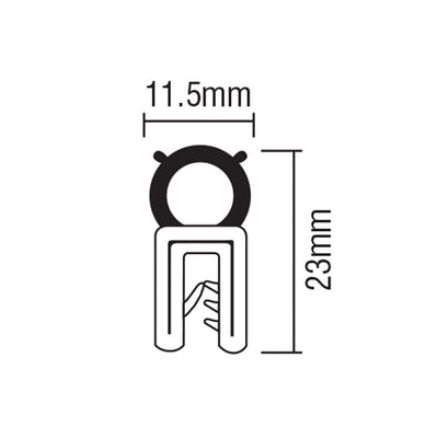 Pinchweld Rubber - Grip Range 0.5 - 4.0mm - 50m Roll 50