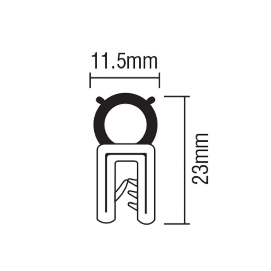 PINCHWELD TOP BUBBLE 23mm O/A Ht, 0.5-4.0mm GRIP / MTR (50m)