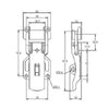ProLatch Padlockable with Safety Catch - 300 Strength (kg) - Mild Steel