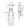Adjustable Latch - 750 Strength (kg) -  Stainless