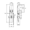Adjustable Latch with Safety Catch - 350 Strength (kg) -  Stainless