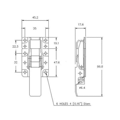 CatchBolt Padlockable - 600 Strength (kg) -  Stainless