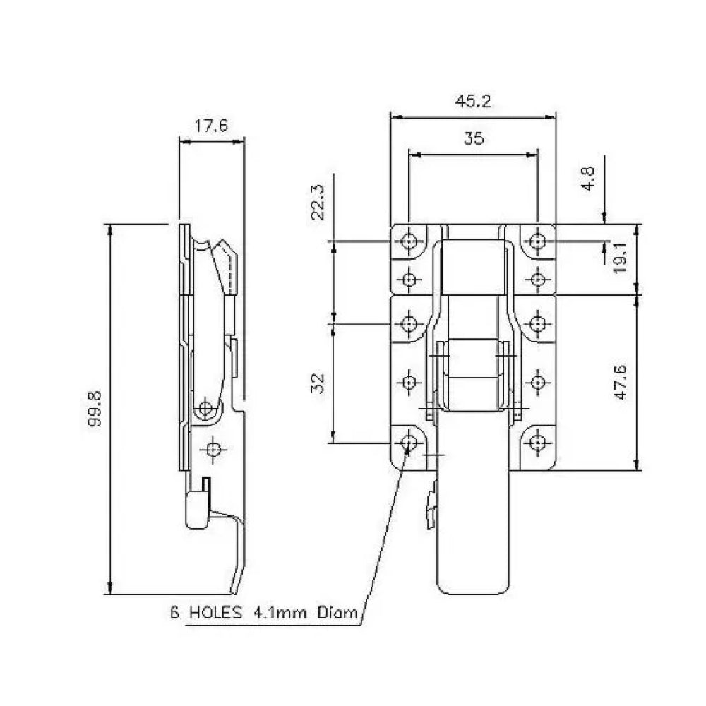 CatchBolt with Safety Catch - 400 Strength (kg) -  Mild Steel