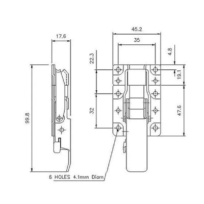 CatchBolt with Safety Catch - 400 Strength (kg) -  Mild Steel
