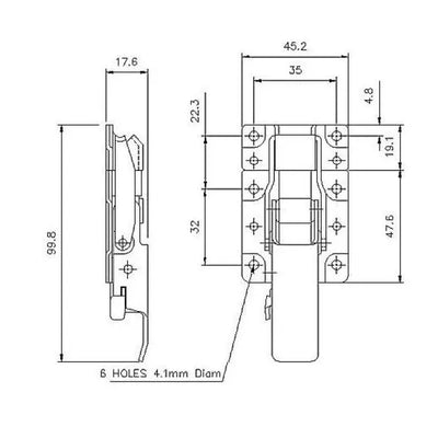 CatchBolt with Safety Catch - 600 Strength (kg) -  Stainless