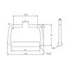 Handle with Moulded Grip - 100 Strength (kg) -  Mild Steel