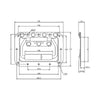 Recessed Spring Loaded Handle - 300 Strength (kg) - Mild Steel