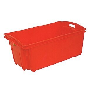 54L Plastic Stack & Nest Container - 711 x 438 x 316mm - Red