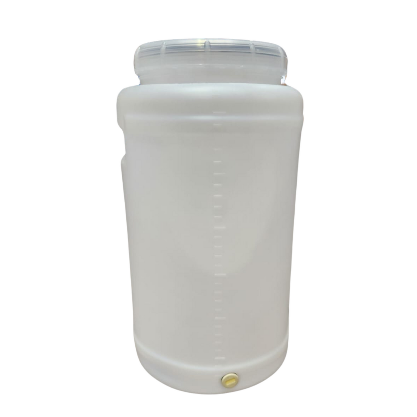 30L Drum Round Open Head Screw Lid - Natural