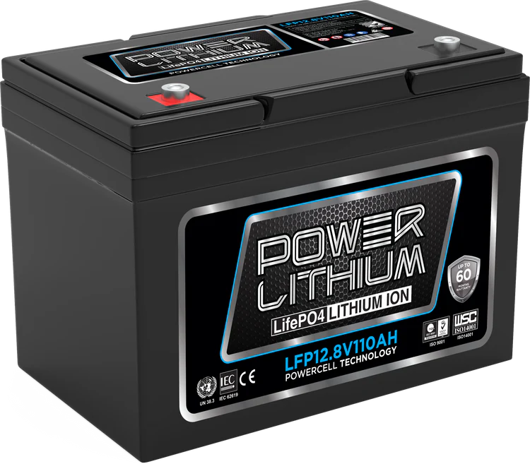 POWER LITHIUM 12.8V 110AH DEEP CYCLE BATTERY