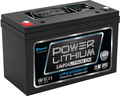POWER LITHIUM 12.8V 135AH DEEP CYCLE BATTERY WITH BLUETOOTH