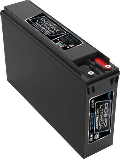 POWER LITHIUM 12.8V 200AH FRONT TERMINAL DEEP CYCLE BATTERY WITH BLUETOOTH