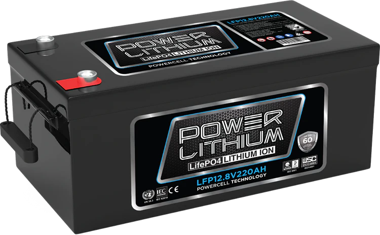 POWER LITHIUM 12.8V 220AH DEEP CYCLE BATTERY