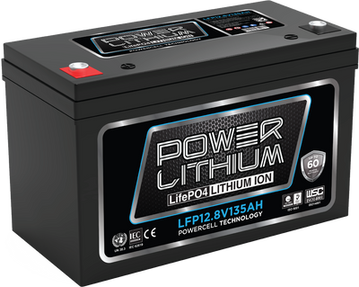 POWER LITHIUM 12.8V 135AH DEEP CYCLE BATTERY