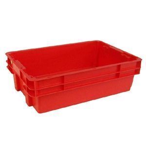 Nally 26L Stack & Nest Plastic Container - Solid - 578 x 384 x 166mm