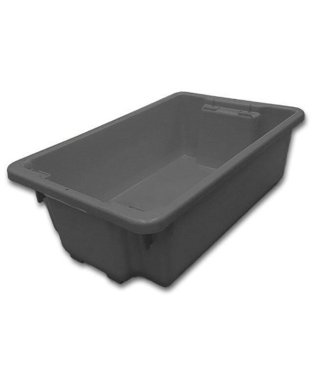 32L Food Grade Plastic Industrial Stack & Nest Container - 645 x 413 x 210mm