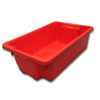 32L Food Grade Plastic Industrial Stack & Nest Container - 645 x 413 x 210mm