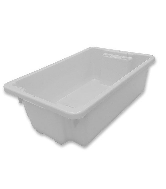 32L Food Grade Plastic Industrial Stack & Nest Container - 645 x 413 x 210mm