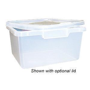 15L Plastic Nesting Plastic Bin Container - 385 x 300 x 190mm - Clear