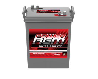 POWER AGM 6 VOLT AGM CYCLIC Battery NPC6V320AH