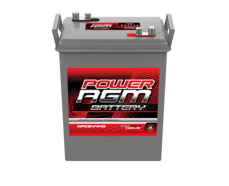 POWER AGM 6 VOLT AGM CYCLIC Battery NPC6V440AH