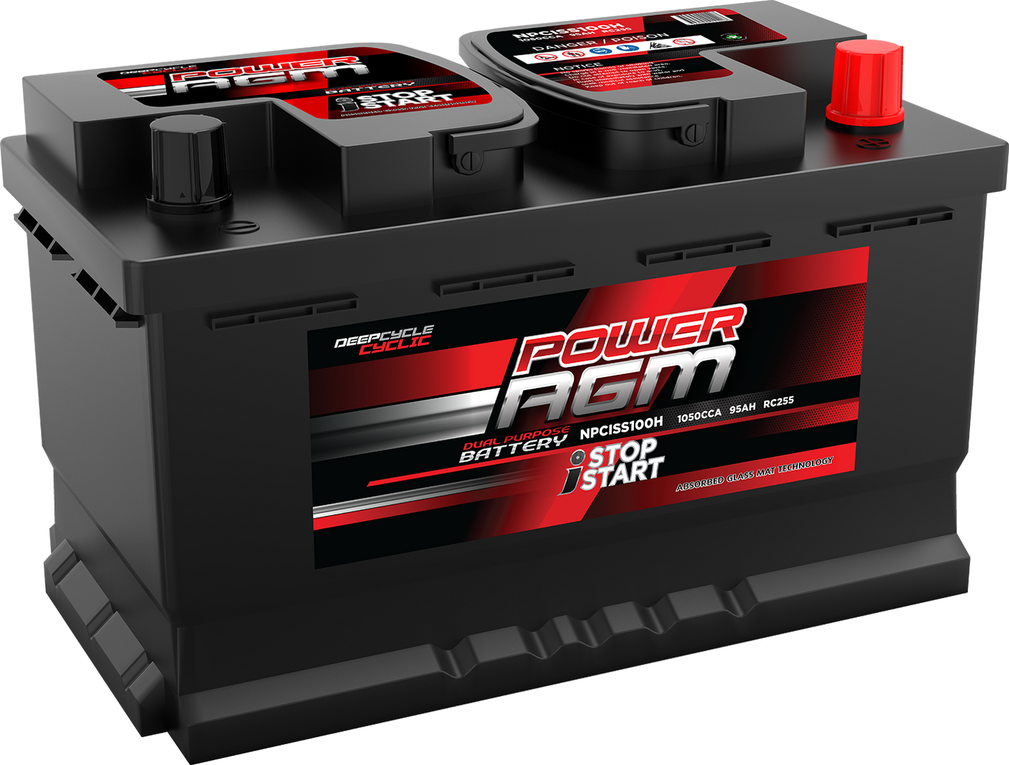 Super Crank NPCISS100H Stop/Start 4X4/Light Commercial Battery 1050CCA 95Ah
