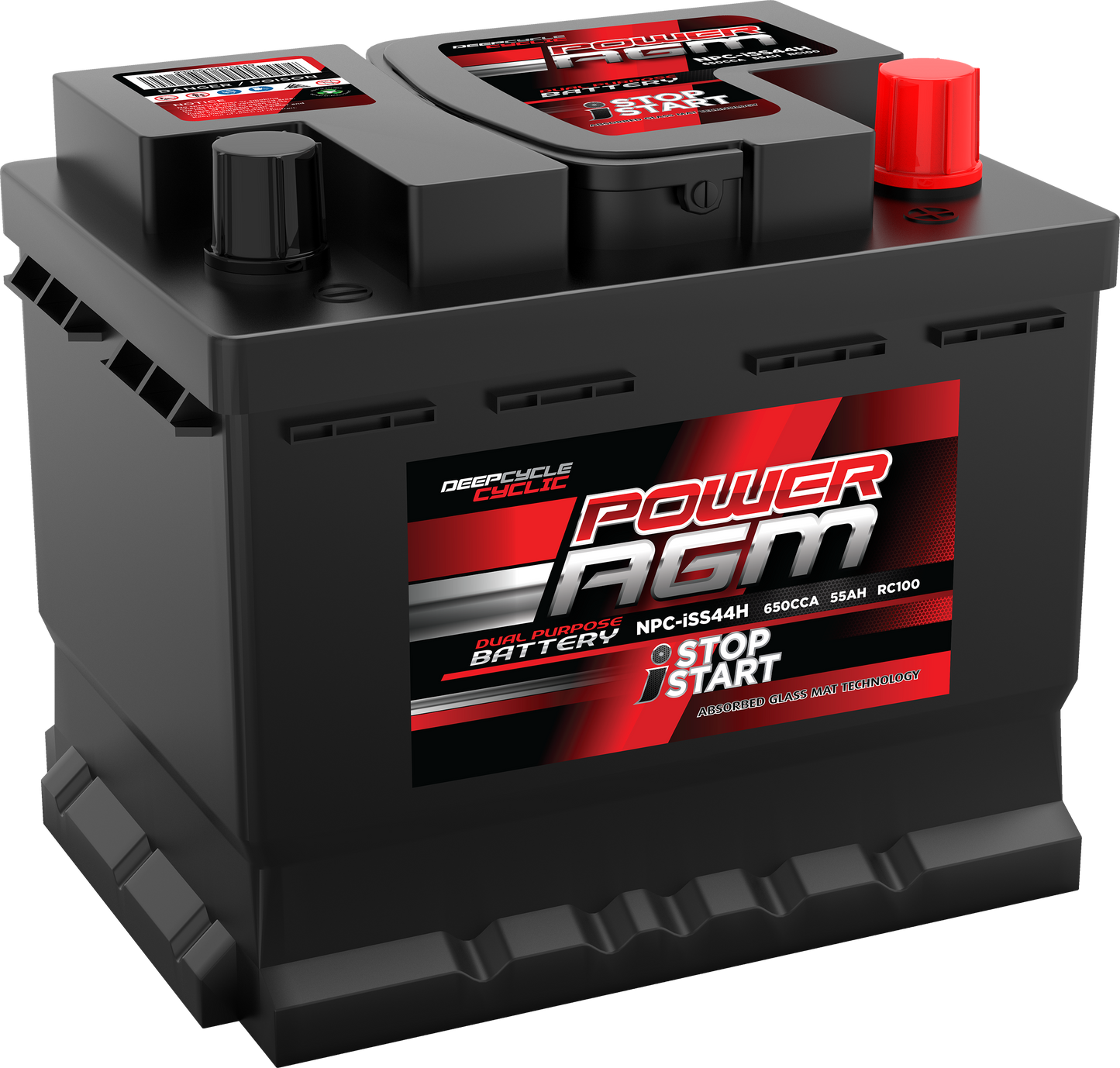 Super Crank NPCISS44H Stop/Start 4X4/Light Commercial Battery 650CCA