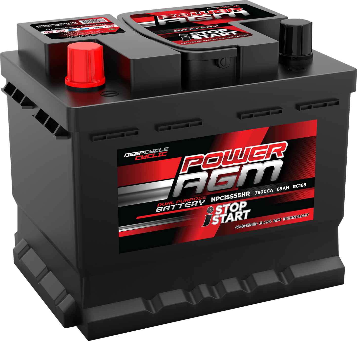 Super Crank NPCISS55HR Stop/Start 4X4/Light Commercial Battery 780CCA 65Ah