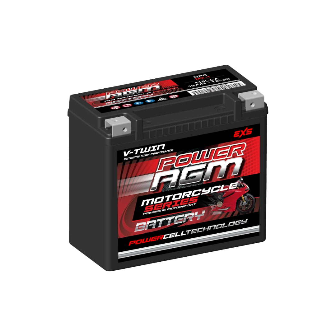 Power AGM NPCMX1 AGM MX Motorcycle Battery 415 CCA