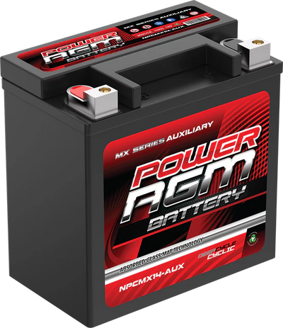 Power AGM NPCMX14-AUX AGM Battery 200 CCA