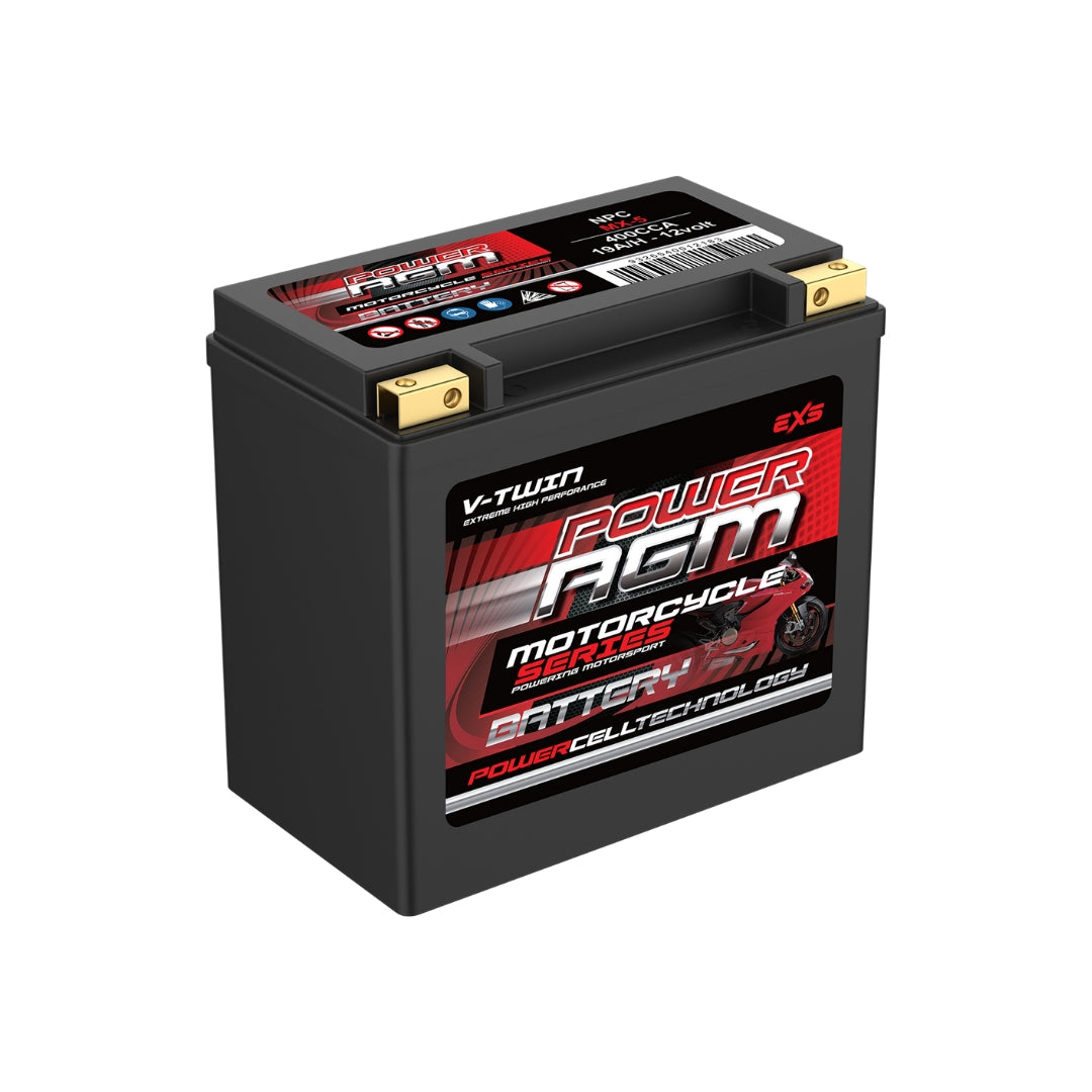Power AGM NPCMX5 AGM MX Motorcycle Battery 400 CCA