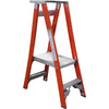 Indalex 2-12 Steps Pro Fibreglass Platform Ladder - 150kg Rated - 2.1m