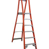 Indalex 2-12 Steps Pro Fibreglass Platform Ladder - 150kg Rated - 2.1m