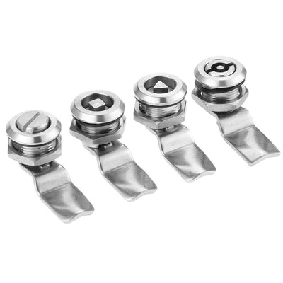 Quarter Turn Lock  -  7mm Square Face Steel