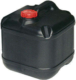 15L Plastic Rectangular Drum - Black - Dangerous Goods