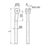 3 Point Roller Rod 1200mm   -  15 Wheel Diameter (mm)
